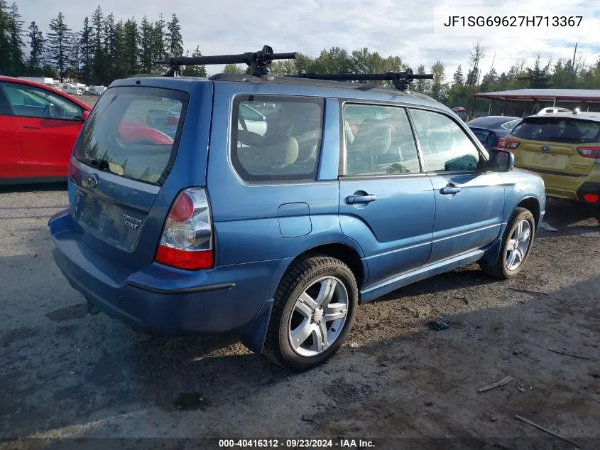 2007 Subaru Forester 2.5Xt Limited VIN: JF1SG69627H713367 Lot: 40416312