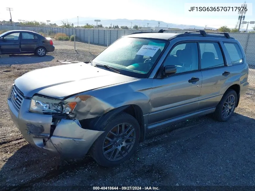 2007 Subaru Forester 2.5X VIN: JF1SG63657G717976 Lot: 40418644