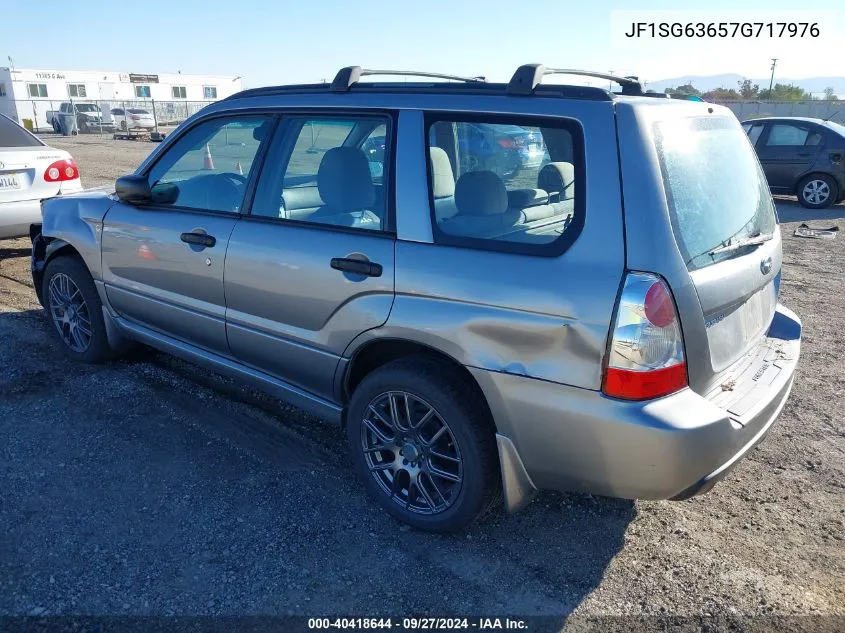 2007 Subaru Forester 2.5X VIN: JF1SG63657G717976 Lot: 40418644