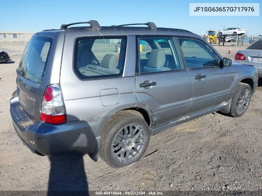 2007 Subaru Forester 2.5X VIN: JF1SG63657G717976 Lot: 40418644