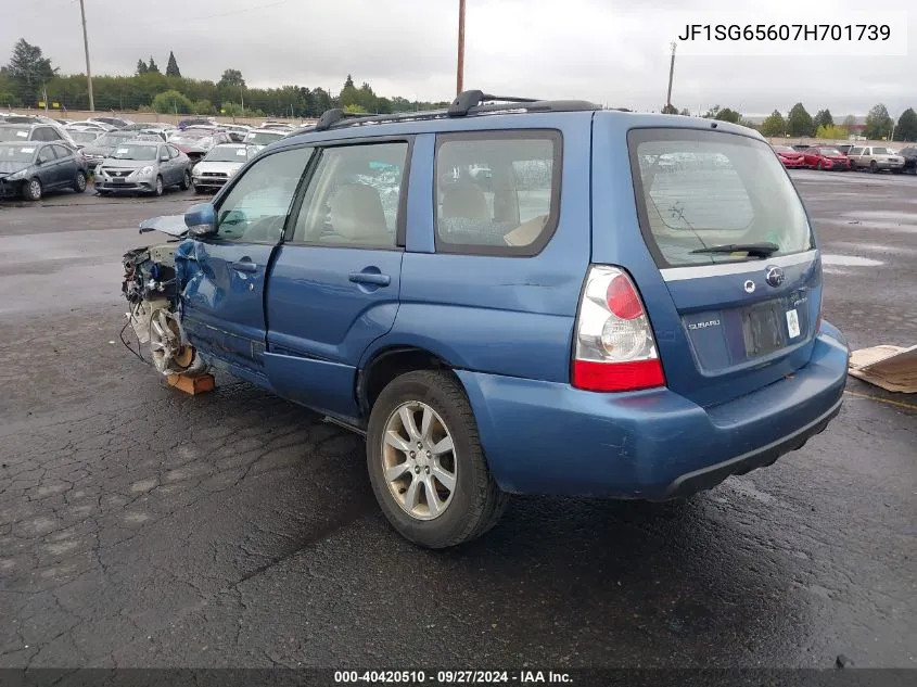 2007 Subaru Forester 2.5X VIN: JF1SG65607H701739 Lot: 40420510