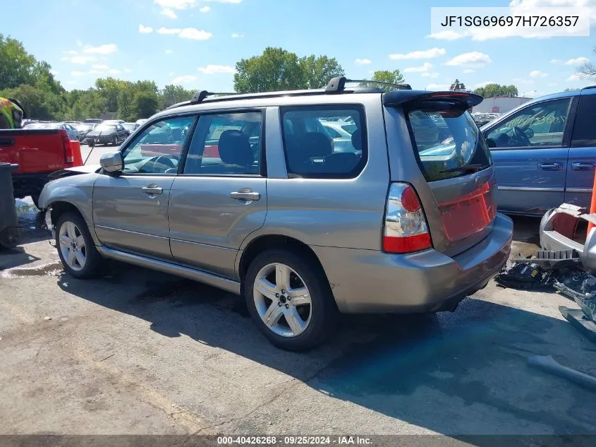 2007 Subaru Forester Sports 2.5Xt VIN: JF1SG69697H726357 Lot: 40426268