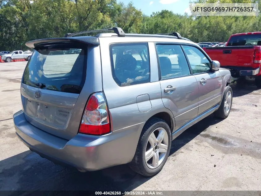 2007 Subaru Forester Sports 2.5Xt VIN: JF1SG69697H726357 Lot: 40426268