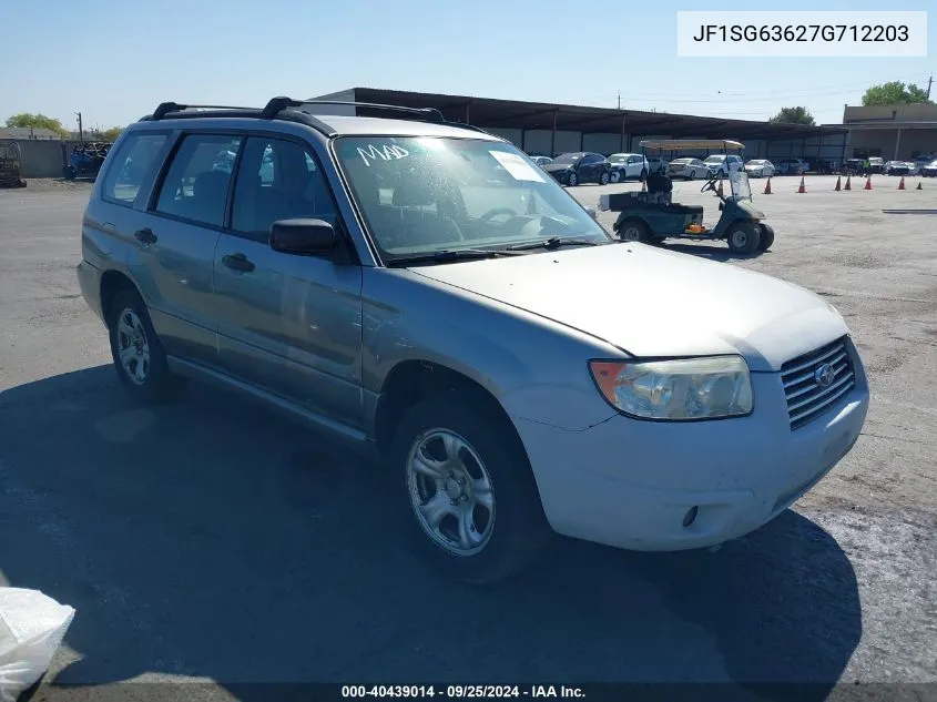 2007 Subaru Forester 2.5X VIN: JF1SG63627G712203 Lot: 40439014