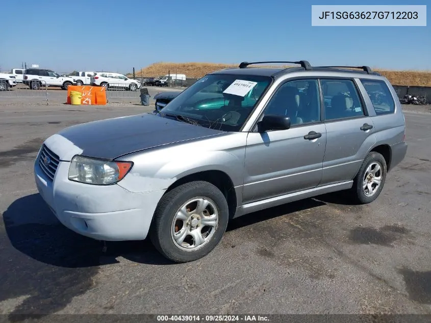 2007 Subaru Forester 2.5X VIN: JF1SG63627G712203 Lot: 40439014