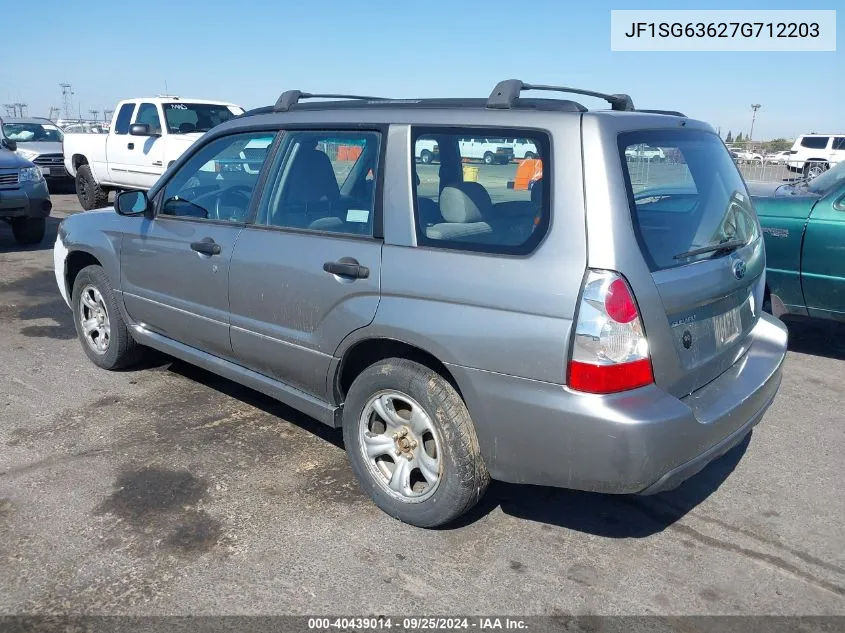 2007 Subaru Forester 2.5X VIN: JF1SG63627G712203 Lot: 40439014