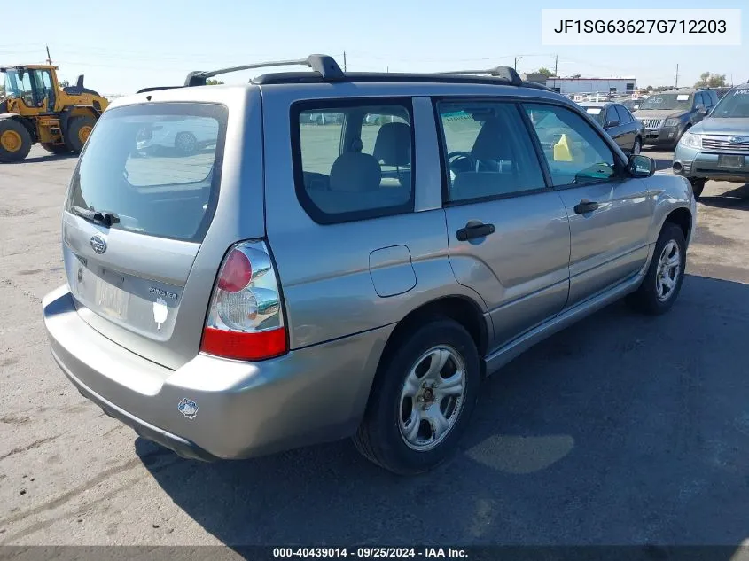 2007 Subaru Forester 2.5X VIN: JF1SG63627G712203 Lot: 40439014