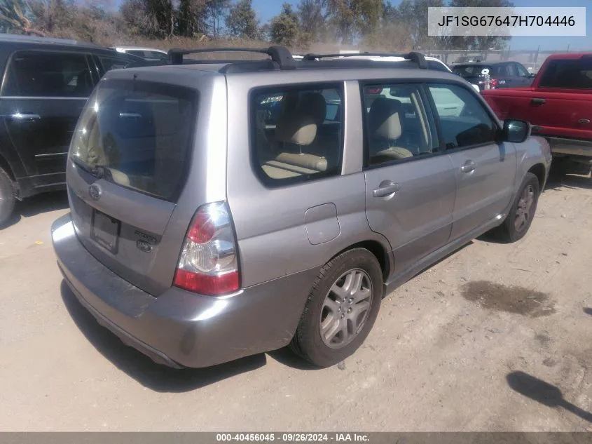 2007 Subaru Forester 2.5X L.l. Bean Edition VIN: JF1SG67647H704446 Lot: 40456045