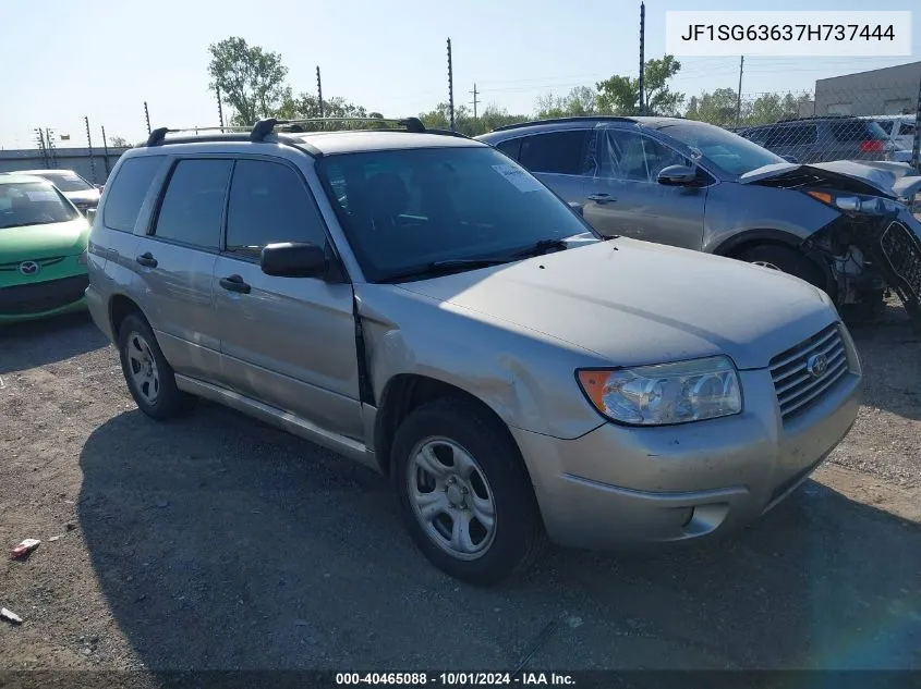 2007 Subaru Forester 2.5X VIN: JF1SG63637H737444 Lot: 40465088