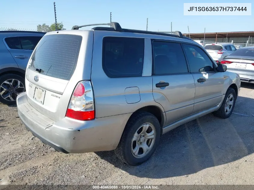 2007 Subaru Forester 2.5X VIN: JF1SG63637H737444 Lot: 40465088