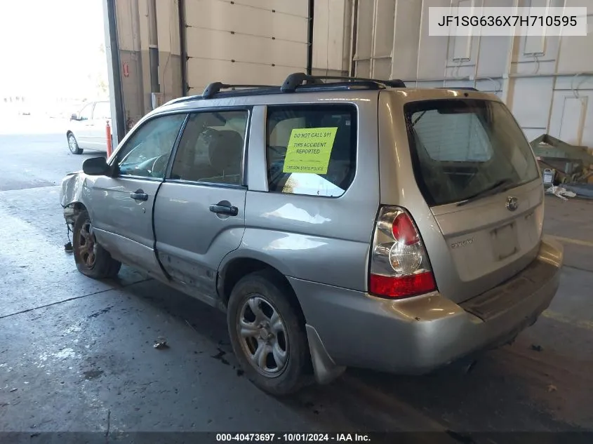 2007 Subaru Forester 2.5X VIN: JF1SG636X7H710595 Lot: 40473697