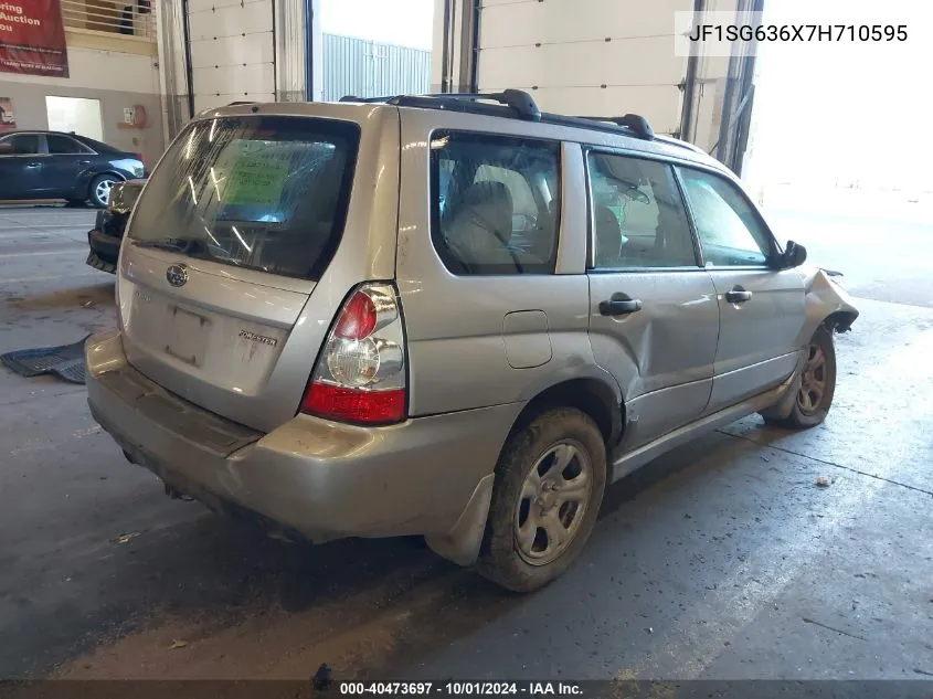 2007 Subaru Forester 2.5X VIN: JF1SG636X7H710595 Lot: 40473697