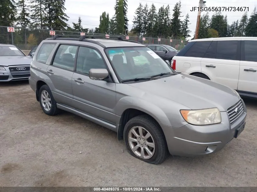 2007 Subaru Forester 2.5X Premium VIN: JF1SG65637H734671 Lot: 40489375