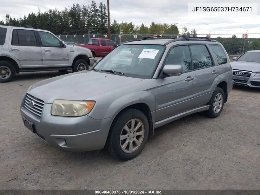 2007 Subaru Forester 2.5X Premium VIN: JF1SG65637H734671 Lot: 40489375