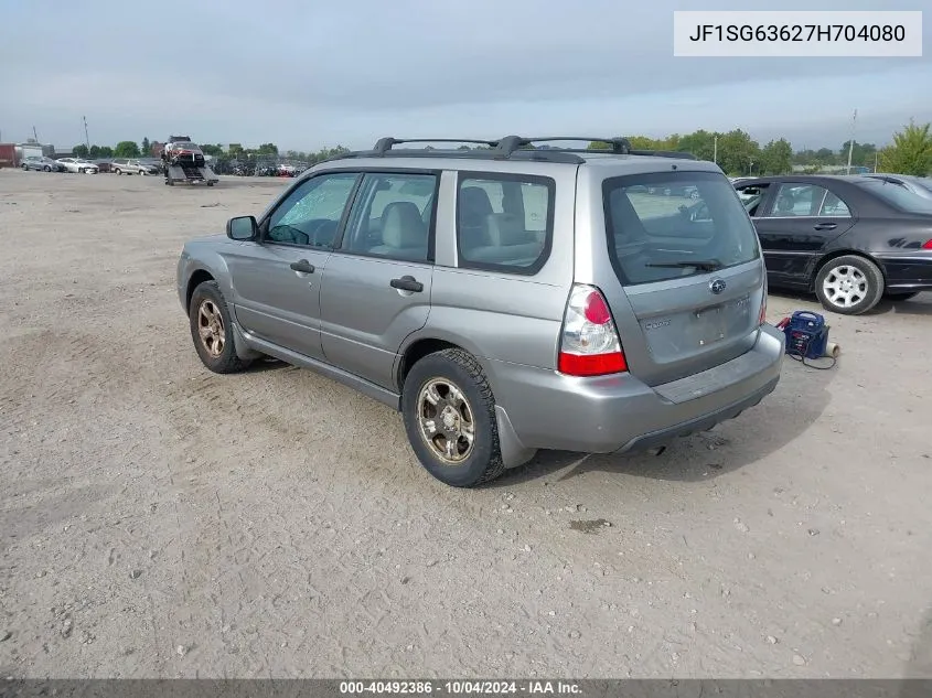 2007 Subaru Forester 2.5X VIN: JF1SG63627H704080 Lot: 40492386