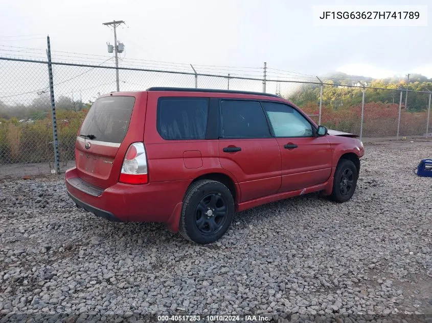 JF1SG63627H741789 2007 Subaru Forester Sports 2.5X