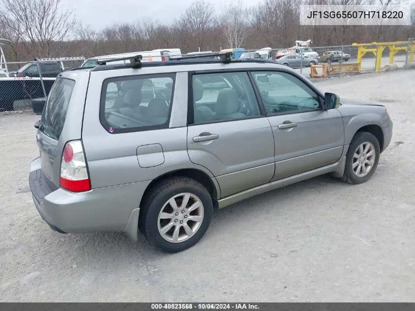 2007 Subaru Forester 2.5X VIN: JF1SG65607H718220 Lot: 40523568