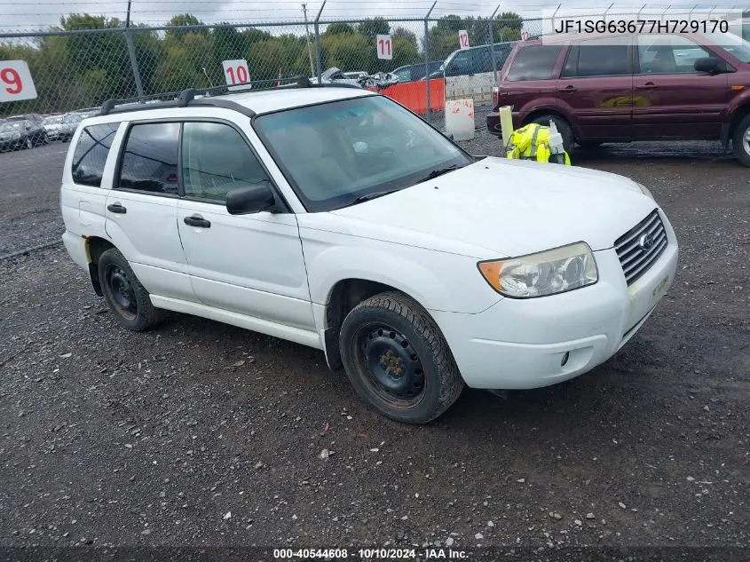 2007 Subaru Forester 2.5X VIN: JF1SG63677H729170 Lot: 40544608