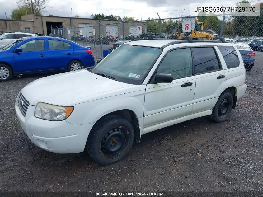 2007 Subaru Forester 2.5X VIN: JF1SG63677H729170 Lot: 40544608