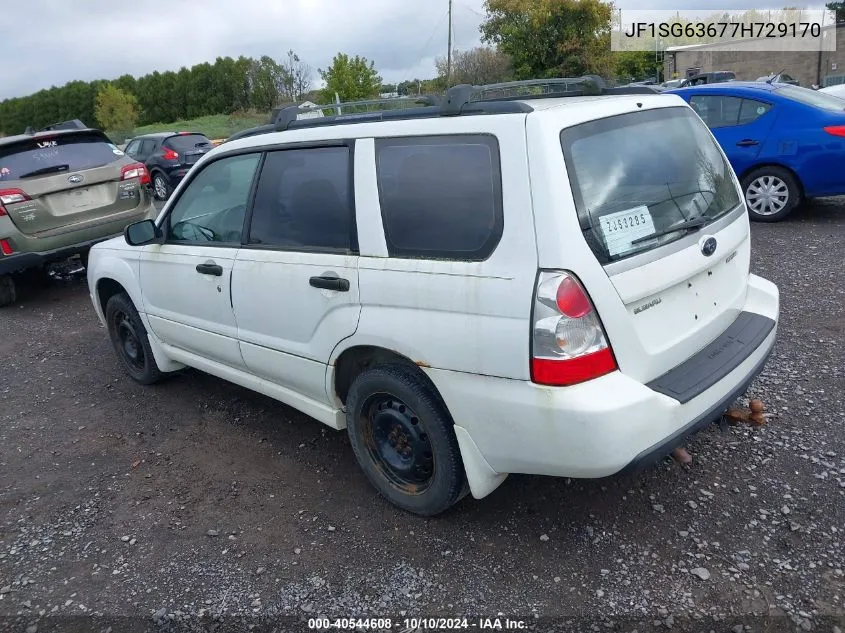 2007 Subaru Forester 2.5X VIN: JF1SG63677H729170 Lot: 40544608