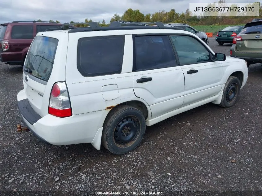 2007 Subaru Forester 2.5X VIN: JF1SG63677H729170 Lot: 40544608