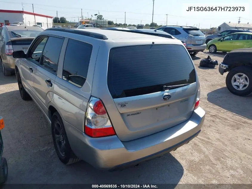 2007 Subaru Forester 2.5X VIN: JF1SG63647H723973 Lot: 40569535