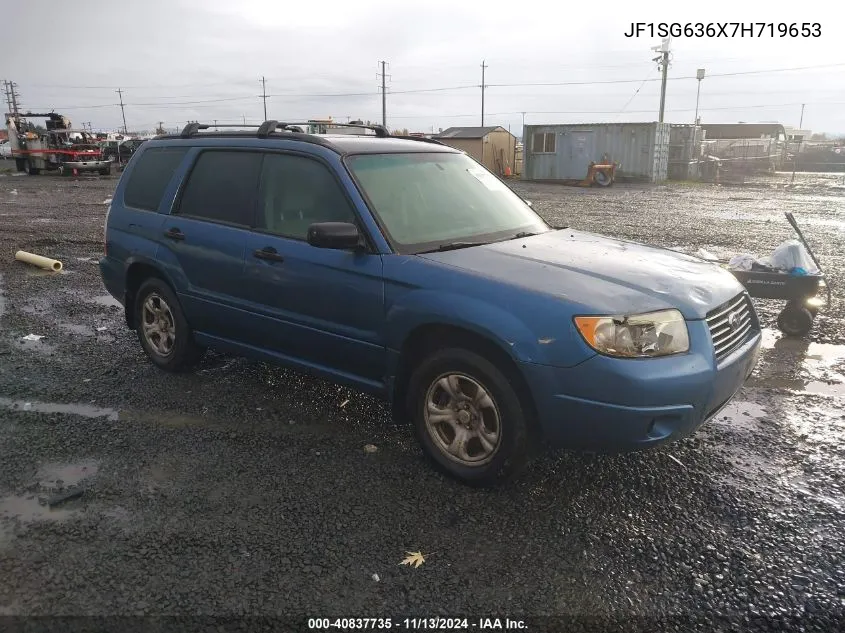 2007 Subaru Forester 2.5X VIN: JF1SG636X7H719653 Lot: 40837735