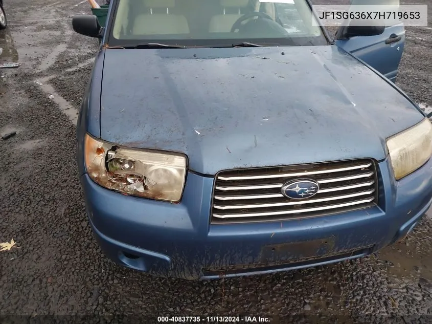 2007 Subaru Forester 2.5X VIN: JF1SG636X7H719653 Lot: 40837735