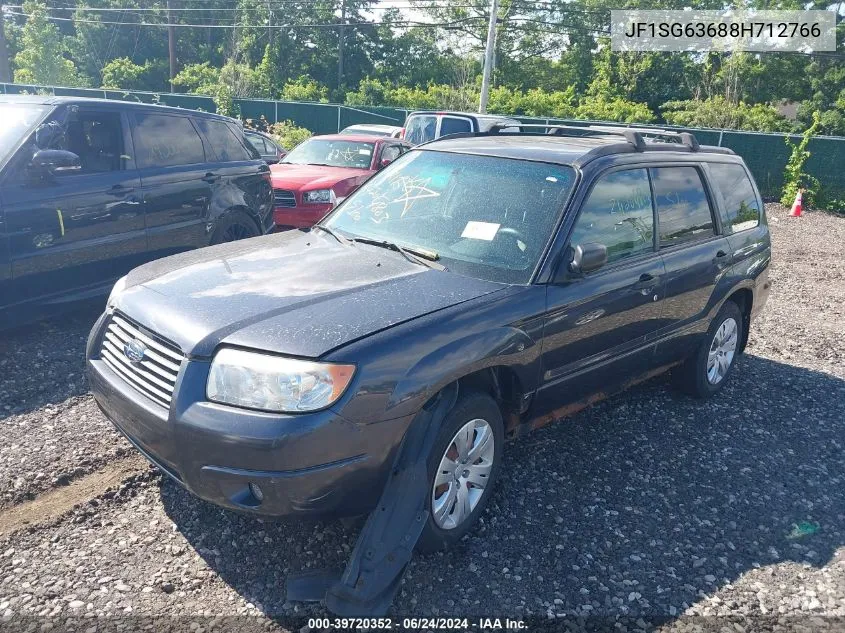 2008 Subaru Forester 2.5X VIN: JF1SG63688H712766 Lot: 39720352