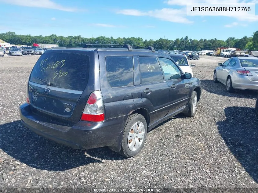 2008 Subaru Forester 2.5X VIN: JF1SG63688H712766 Lot: 39720352