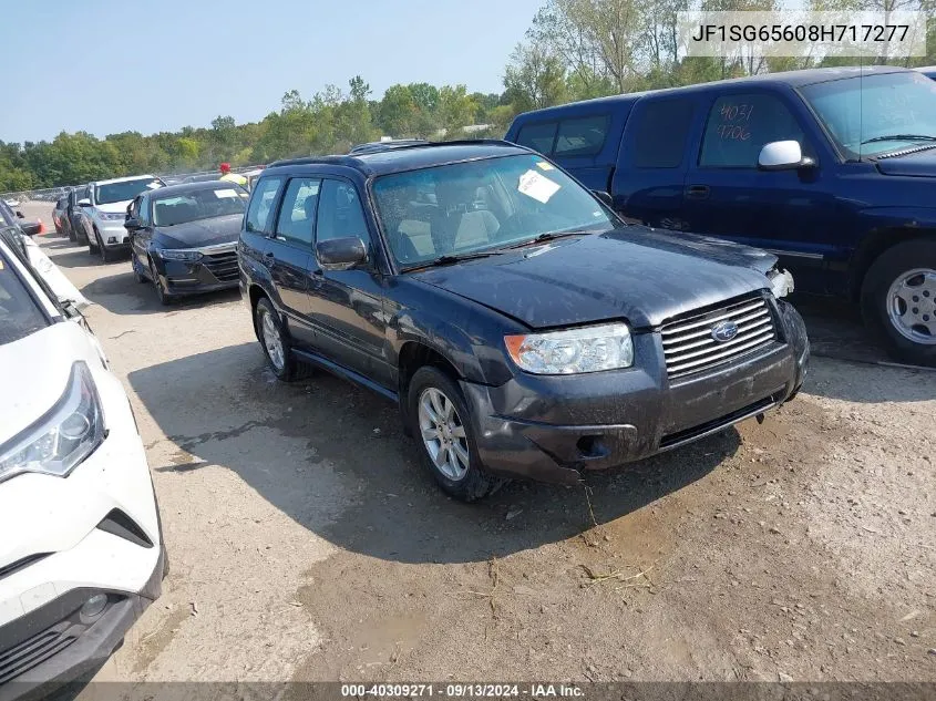 2008 Subaru Forester 2.5X VIN: JF1SG65608H717277 Lot: 40309271