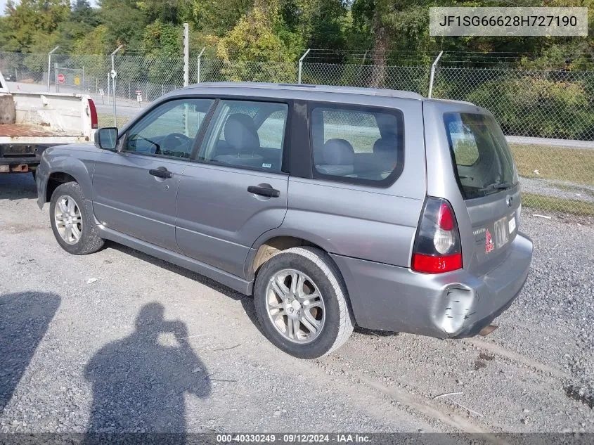 2008 Subaru Forester Sports 2.5X/Sports 2.5Xt VIN: JF1SG66628H727190 Lot: 40330249