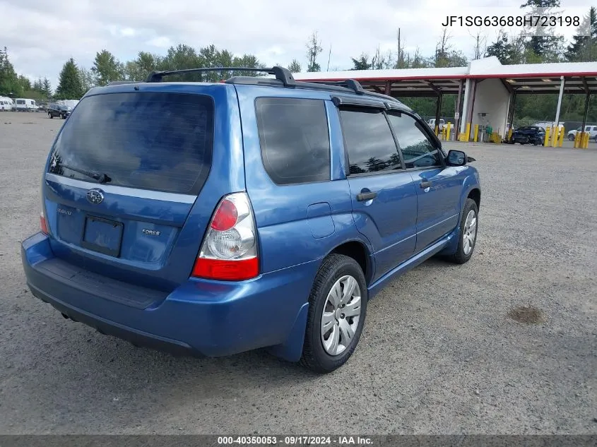 2008 Subaru Forester 2.5X VIN: JF1SG63688H723198 Lot: 40350053