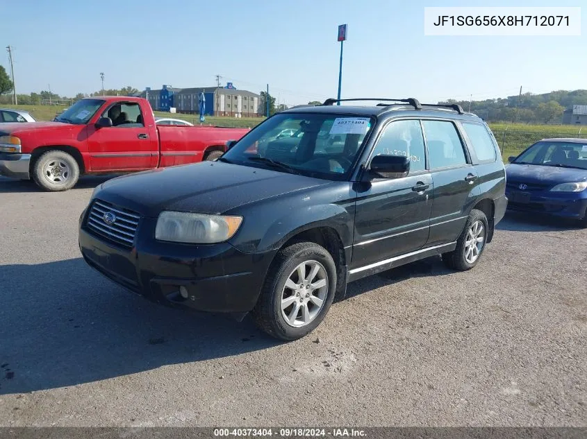 2008 Subaru Forester 2.5X VIN: JF1SG656X8H712071 Lot: 40373404