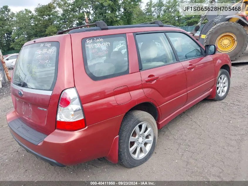 2008 Subaru Forester 2.5X VIN: JF1SG65628H705468 Lot: 40411950