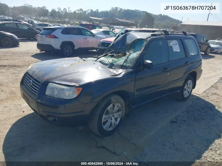 JF1SG63678H707204 2008 Subaru Forester 2.5X