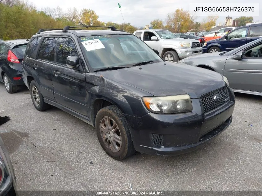 2008 Subaru Forester Sports 2.5X VIN: JF1SG66658H726376 Lot: 40721625