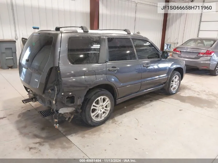 2008 Subaru Forester Sports 2.5X VIN: JF1SG66658H711960 Lot: 40861484