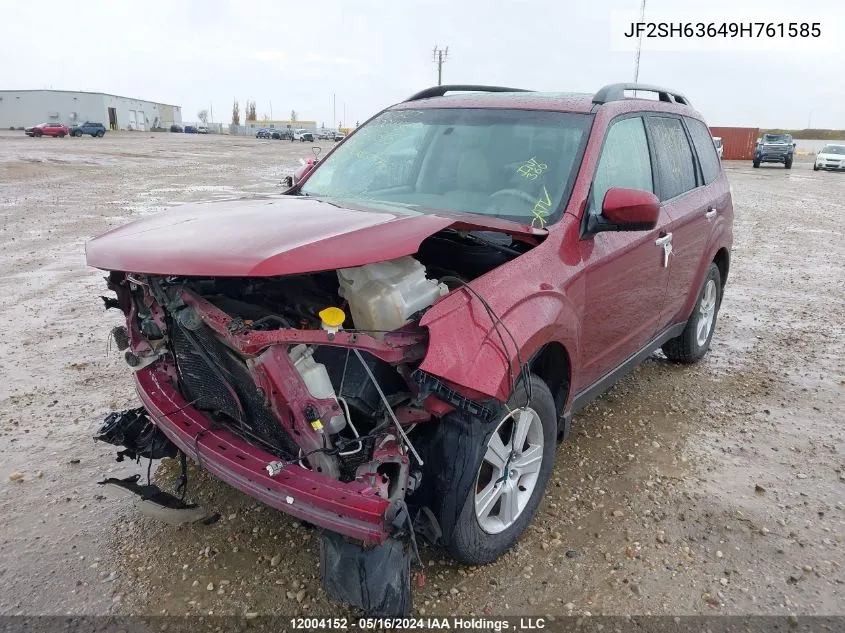 2009 Subaru Forester 2.5X Premium VIN: JF2SH63649H761585 Lot: 12004152