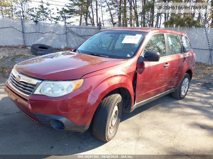 2009 Subaru Forester 2.5X VIN: JF2SH61669H786958 Lot: 39297282