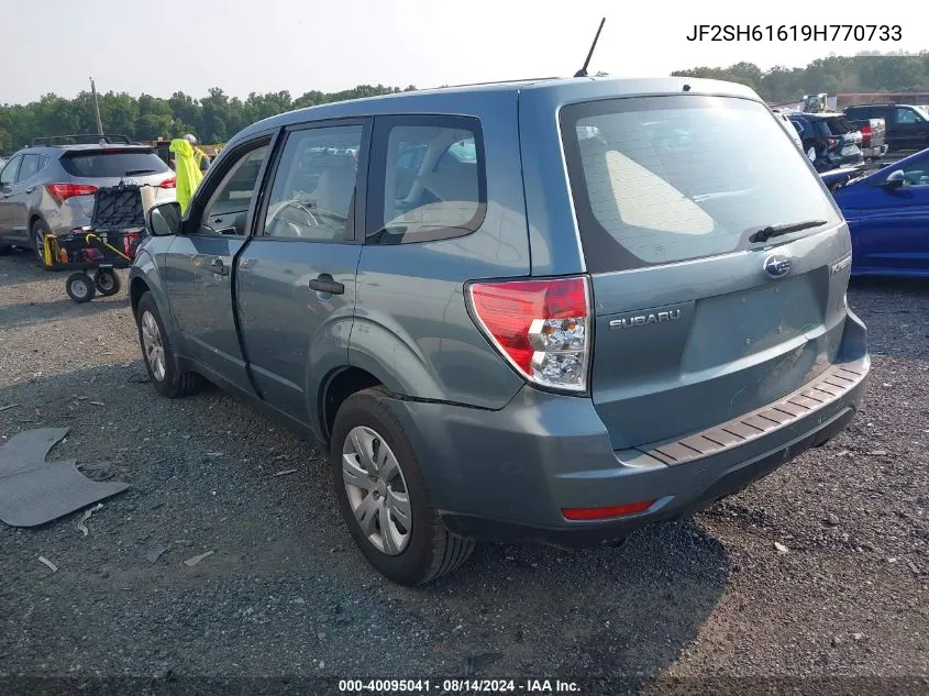 2009 Subaru Forester 2.5X VIN: JF2SH61619H770733 Lot: 40095041