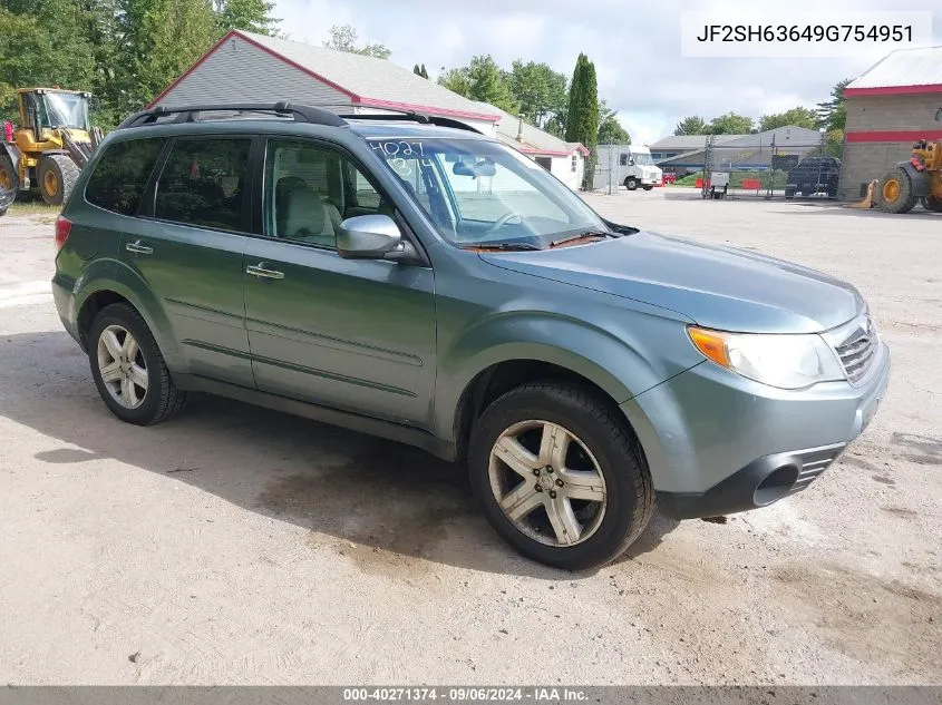 2009 Subaru Forester 2.5X Premium VIN: JF2SH63649G754951 Lot: 40271374