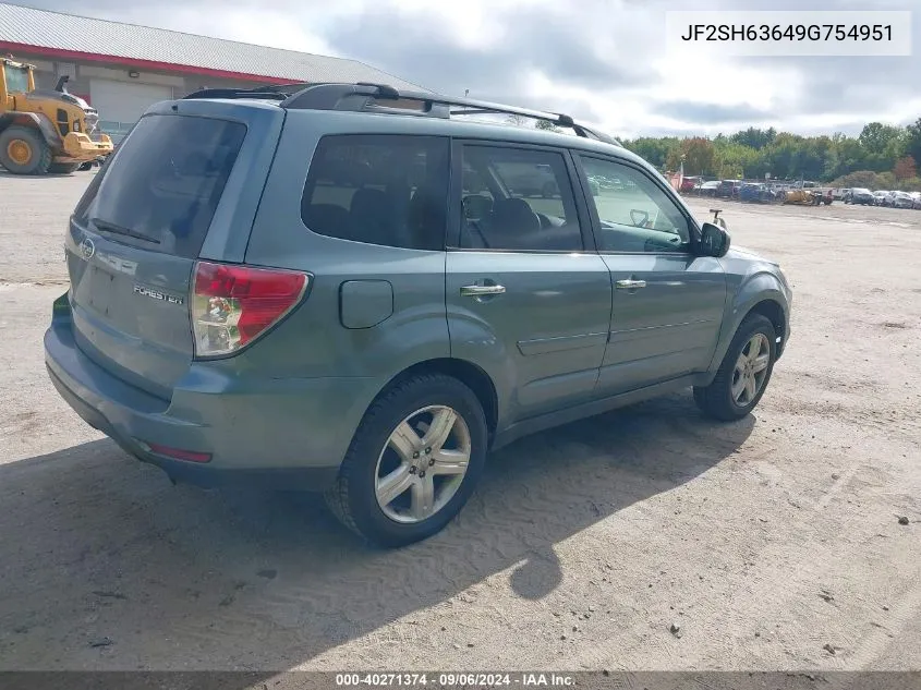 2009 Subaru Forester 2.5X Premium VIN: JF2SH63649G754951 Lot: 40271374