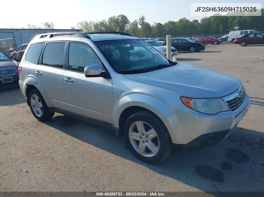 2009 Subaru Forester 2.5X VIN: JF2SH63609H715025 Lot: 40388752