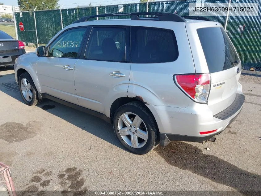 2009 Subaru Forester 2.5X VIN: JF2SH63609H715025 Lot: 40388752