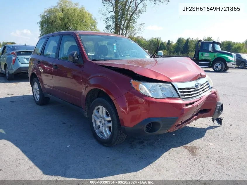 2009 Subaru Forester 2.5X VIN: JF2SH61649H721865 Lot: 40390954