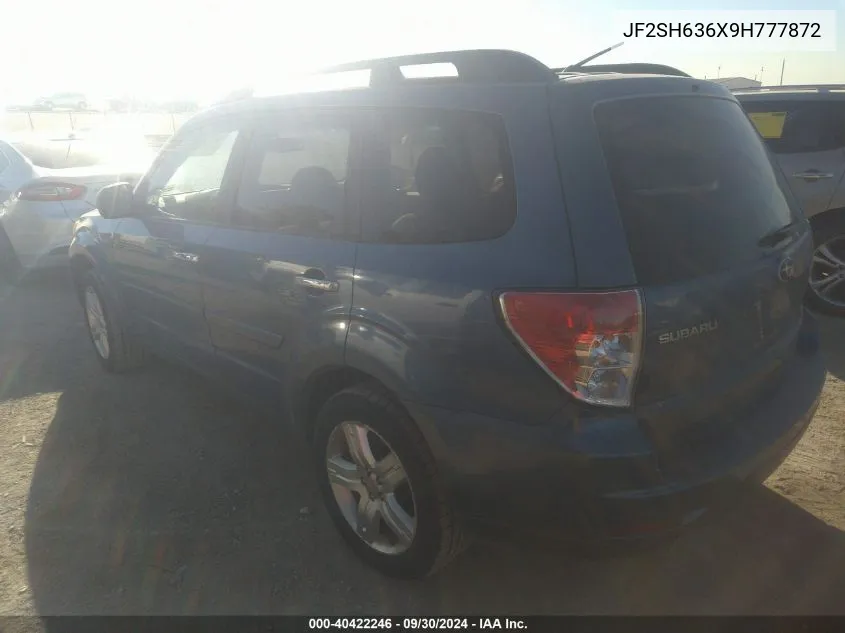 JF2SH636X9H777872 2009 Subaru Forester 2.5X