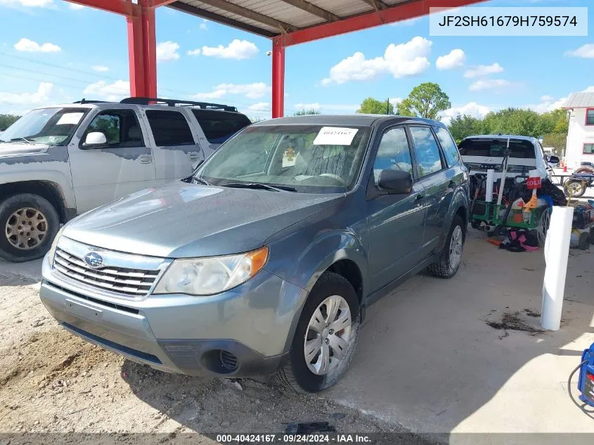 2009 Subaru Forester 2.5X VIN: JF2SH61679H759574 Lot: 40424167