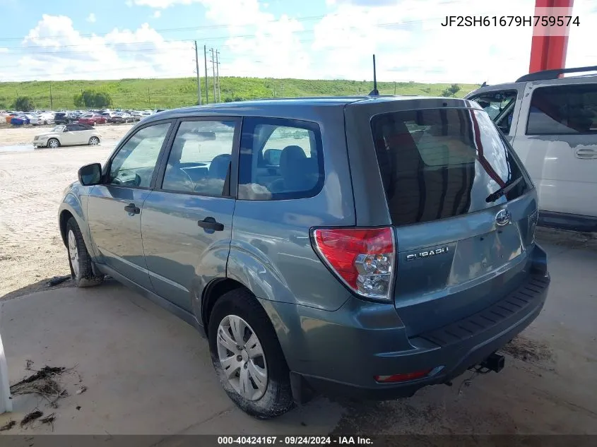 2009 Subaru Forester 2.5X VIN: JF2SH61679H759574 Lot: 40424167