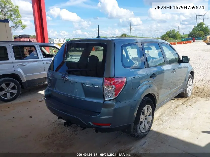 2009 Subaru Forester 2.5X VIN: JF2SH61679H759574 Lot: 40424167